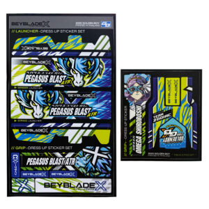 Beyblade X // Launcher - Dress Up Sticker Set (Omega Shiroboshi - Pegasus Blast)