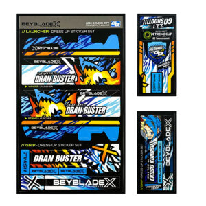 Beyblade X // Launcher - Dress Up Sticker Set (Ekusu Kurosu - Dran Buster )